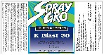 K Blast 30 Label